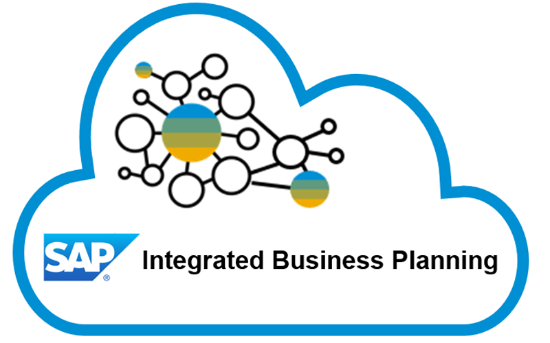 Abstract cloud and digital network background representing SAP and cloud services